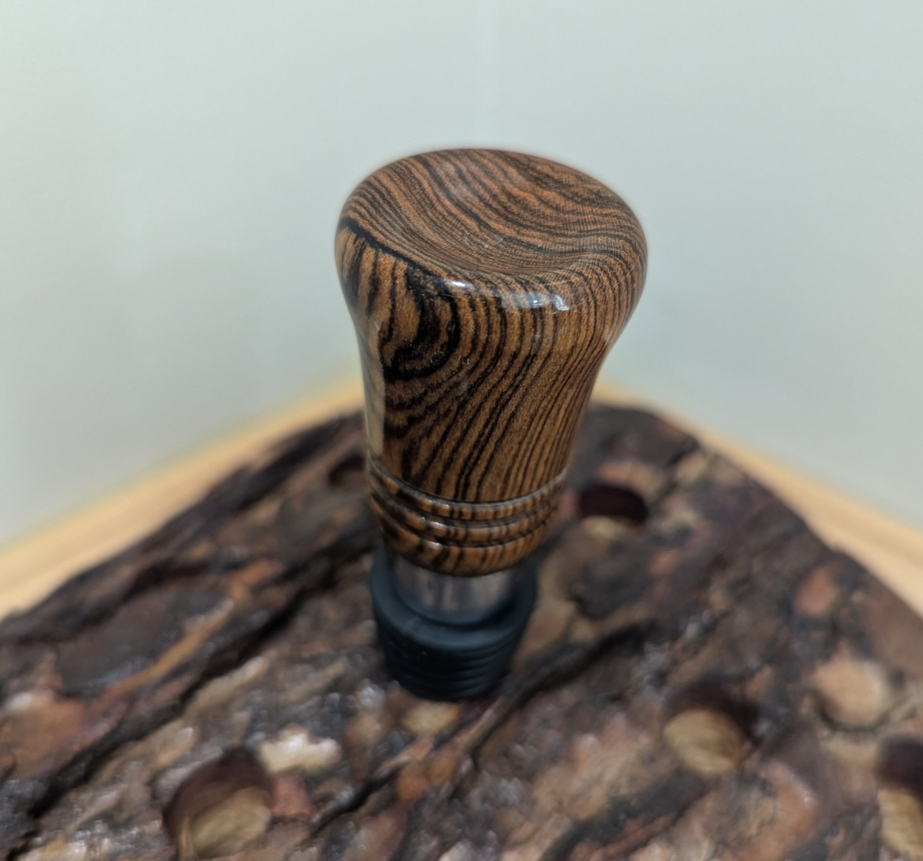 Bottle Stopper - Zebrawood