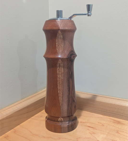 8" Pepper Mill - Walnut/Maple/Bastogne Walnut/Cherry