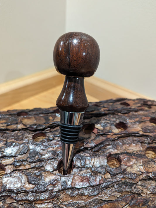 Bottle Stopper - Peruvian Walnut