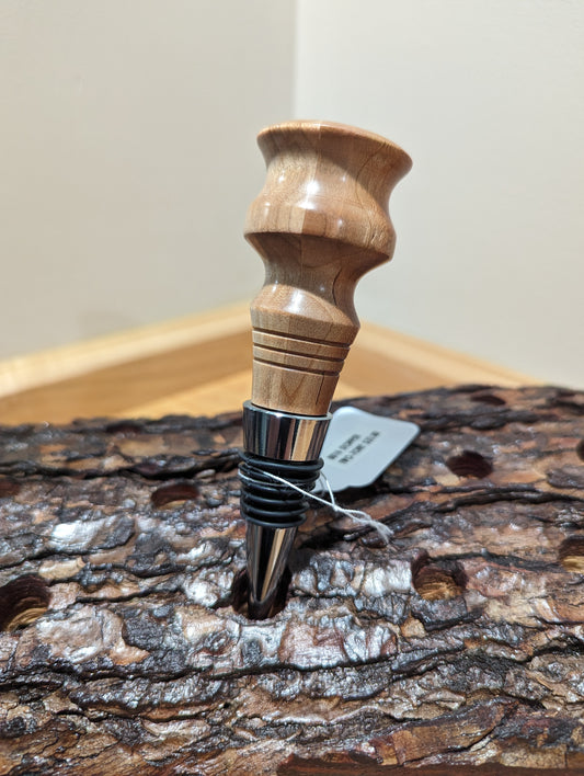 Bottle Stopper - Cherry/Butternut