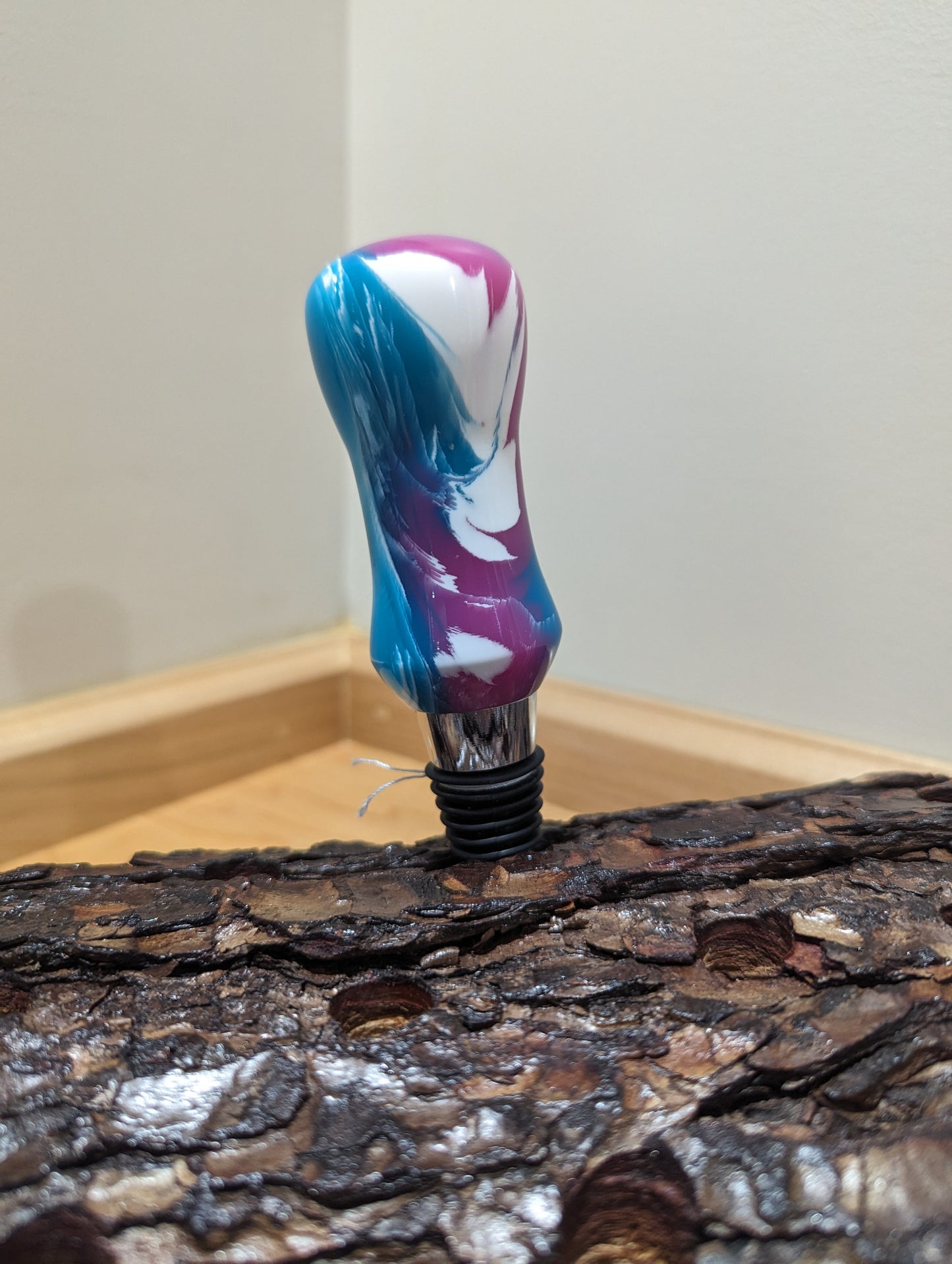 Bottle Stopper - Melting Crayon