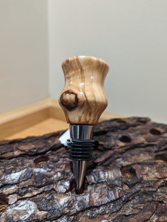 Bottle Stopper - Olive Wood